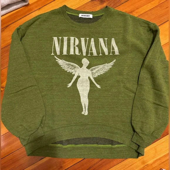DAYDREAMER NIRVANA IN UTERO TOUR OVERSIZED CREW - Picture 1 of 10